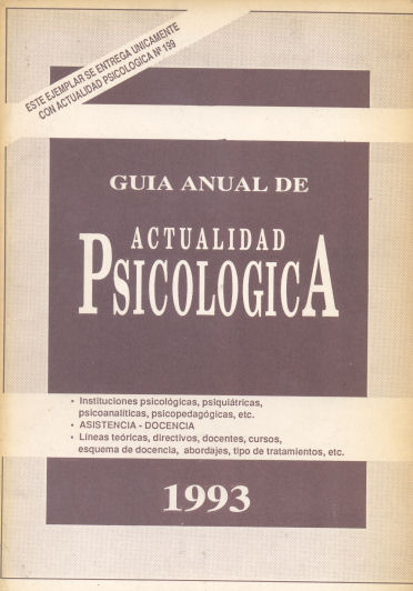 Guia anual de Actualidad Psicologica
